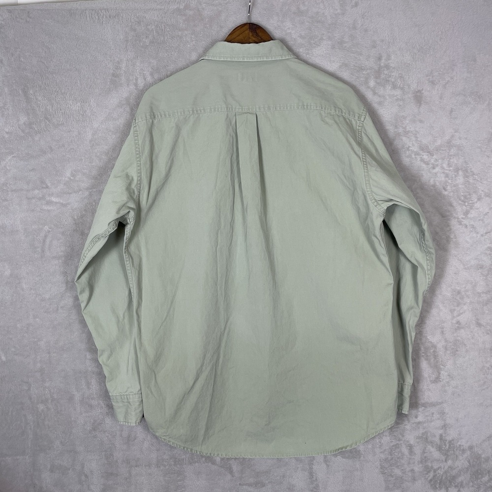 Vintage J. Crew Shirt Mens Large Tall‎ Oarsman Corduroy Collar Tan Brown Button - Picture 3 of 11